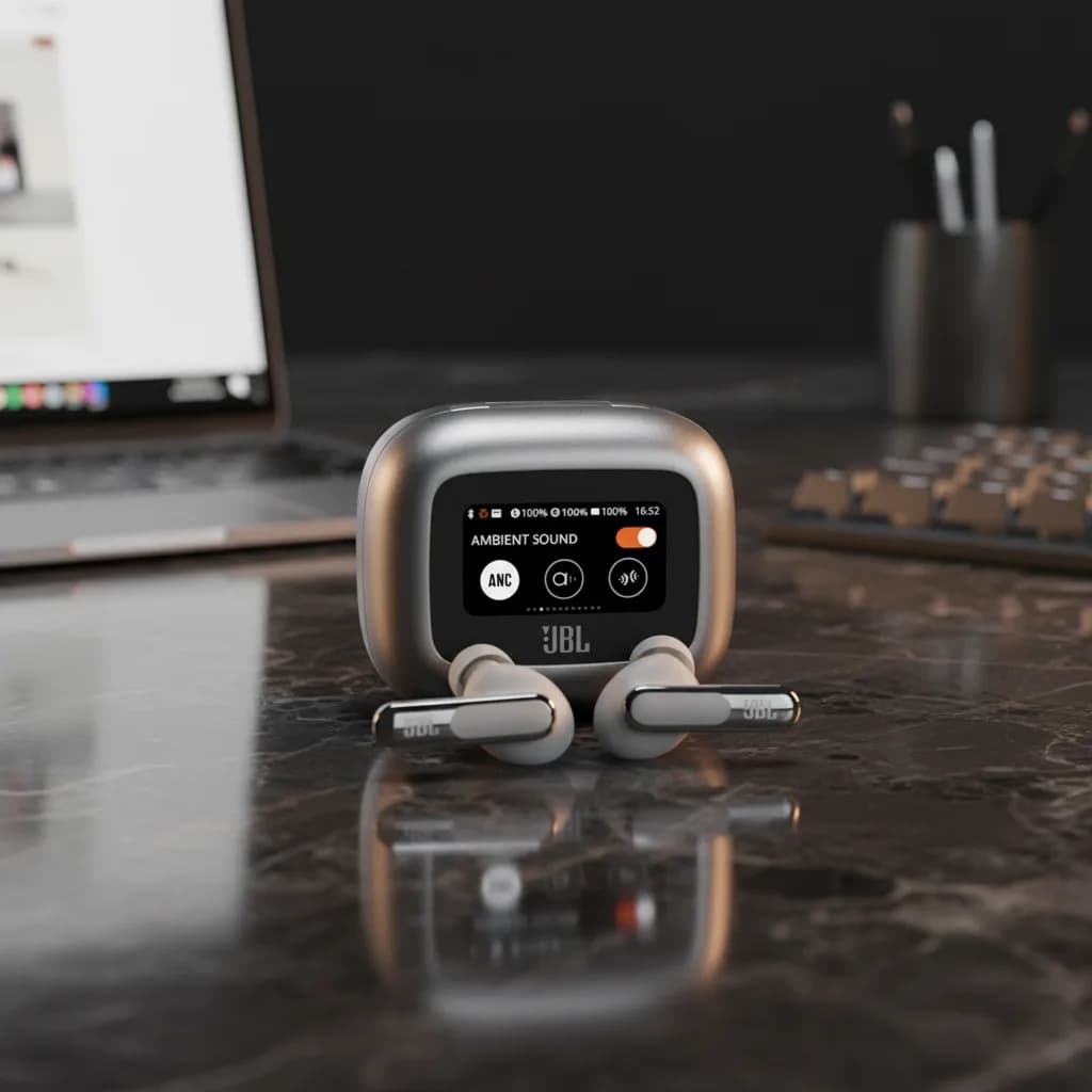 سماعات Live Beam 3 True لاسلكية مع شاشة من JBL  - صورة 4