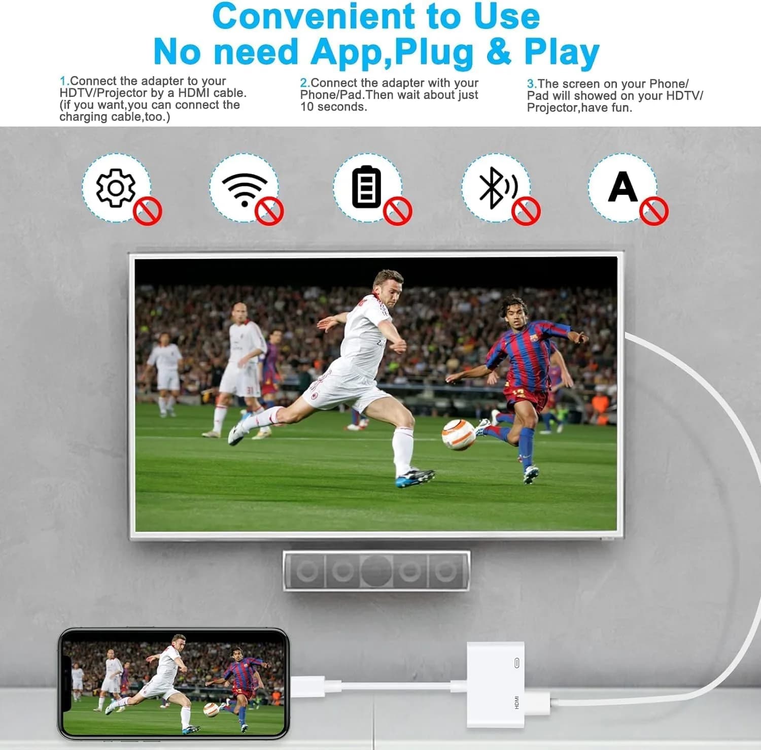 Apple Lightning Digital AV Adapter, Lightning to HDMI - Image 5