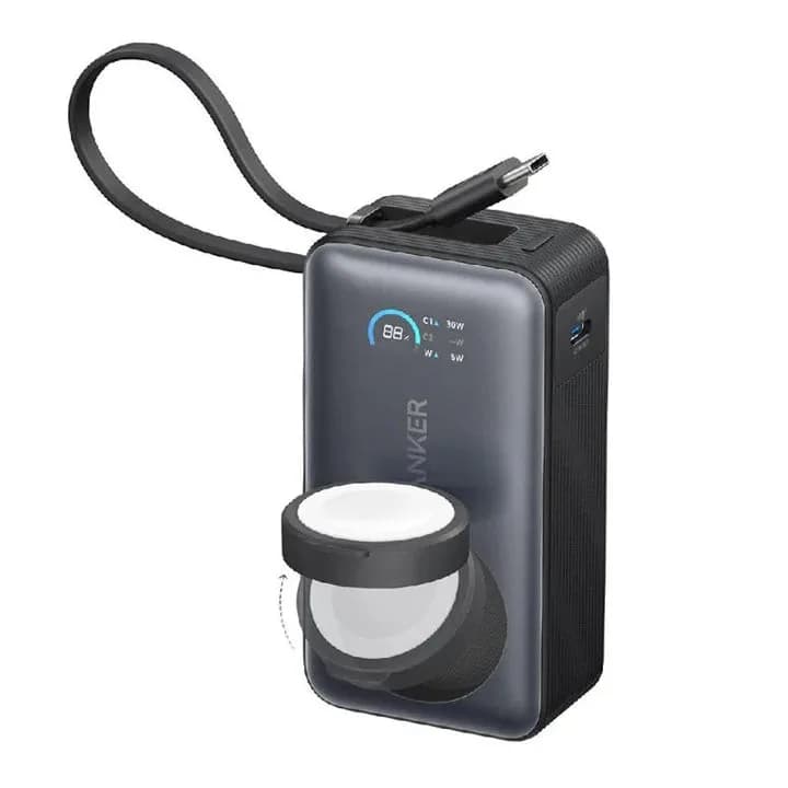 Anker MagGo Power Bank (10K, 35W, For Apple Watch, Built-In USB-C | Black - Image 5