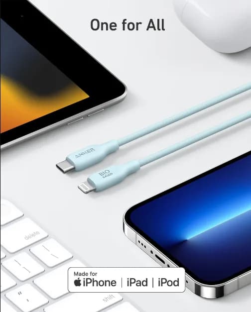 كيبل أنكر 542 من نوع USB-C إلى Lightning بطول 0.9 متر | أزرق - صورة 5
