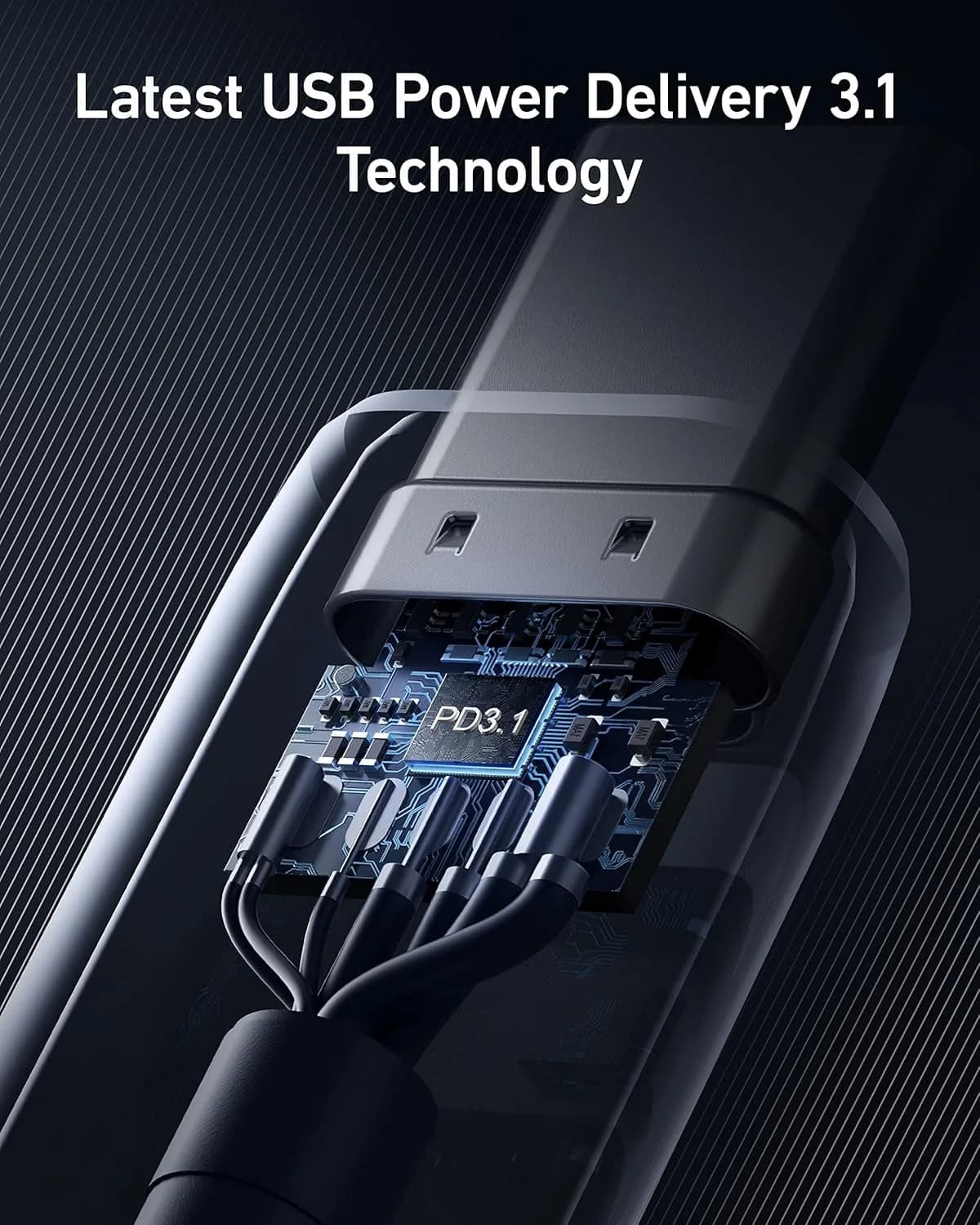 كيبل أنكر 765 من نوع USB-C إلي USB-C بقوة 140 واط 6 قدم 480 ميجابت في الثانية - صورة 5