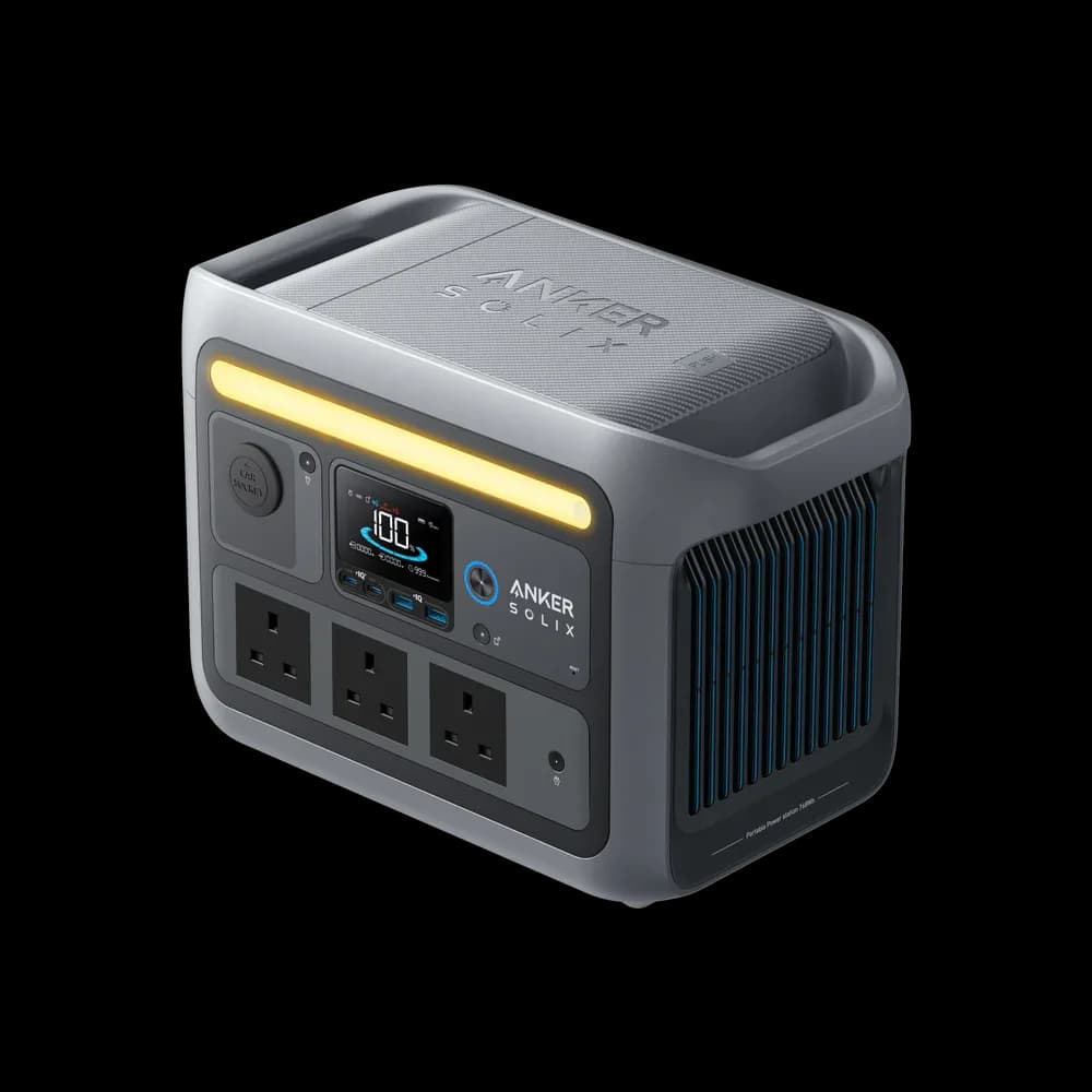 محطة طاقة محمولة Anker SOLIX C800 – سعة 768 واط/س، قدرة 1200 واط | رمادي داكن - صورة 5