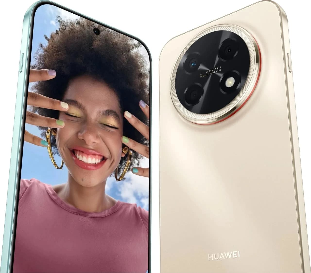 هاتف HUAWEI Nova 15 Max سعة 256 جيجابايت، 8 جيجابايت RAM، شاشة OLED ‏6.84 بوصة 120Hz، معالج Kirin | ذهبي + سماعات HUAWEI FreeBuds SE 2 اللاسلكية - صورة 6