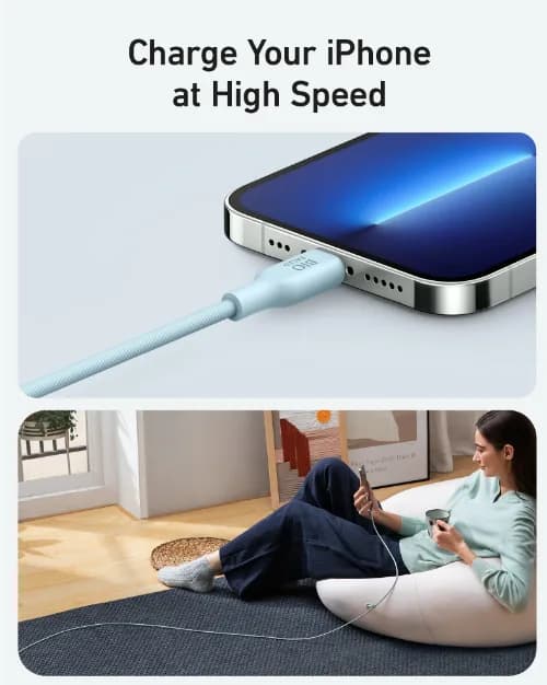 كيبل أنكر 542 من نوع USB-C إلى Lightning بطول 0.9 متر | أزرق - صورة 6