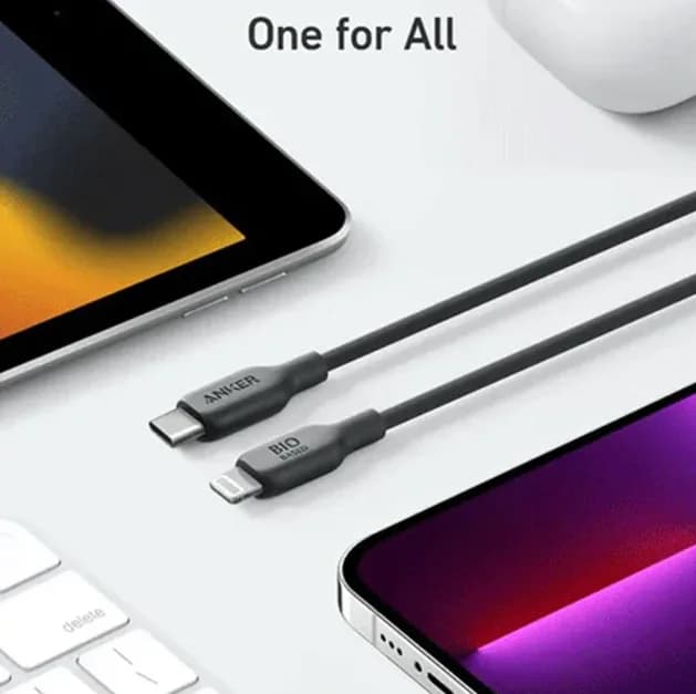 Anker 542 USB-C To Lightning Cable Bio Nylon 0.9m | Black - Image 6