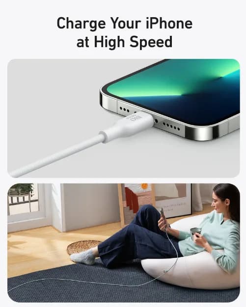 Anker Bio Based And Durable 542 Usb-c To Lightning Cable 3ft | White - Image 6