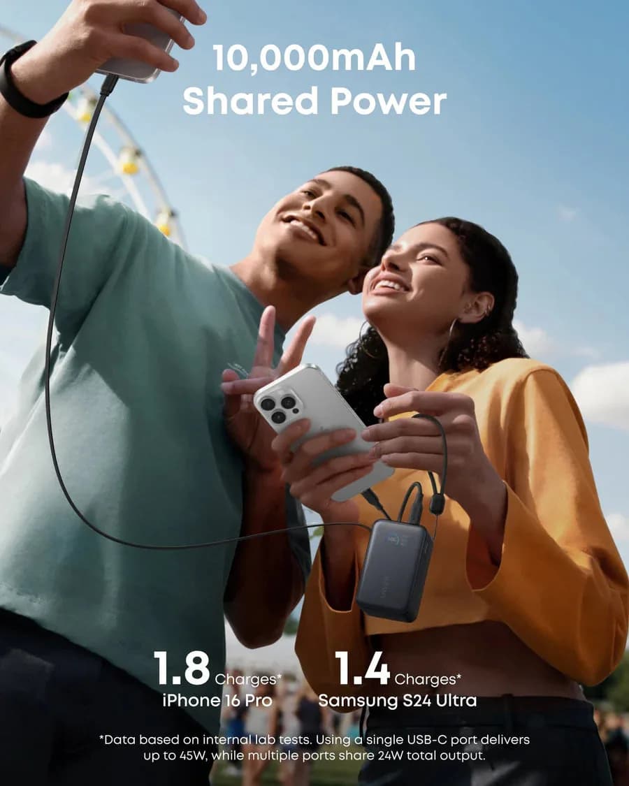 Anker Power Bank Nano 10,000mAh, 45W | Black - Image 6