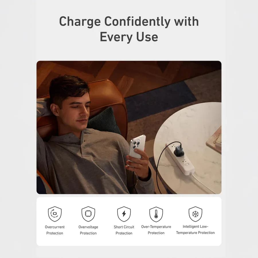 Anker Zolo Charger 30W, PD 3.0 With USB-C to USB-C Cable | Black - Image 6