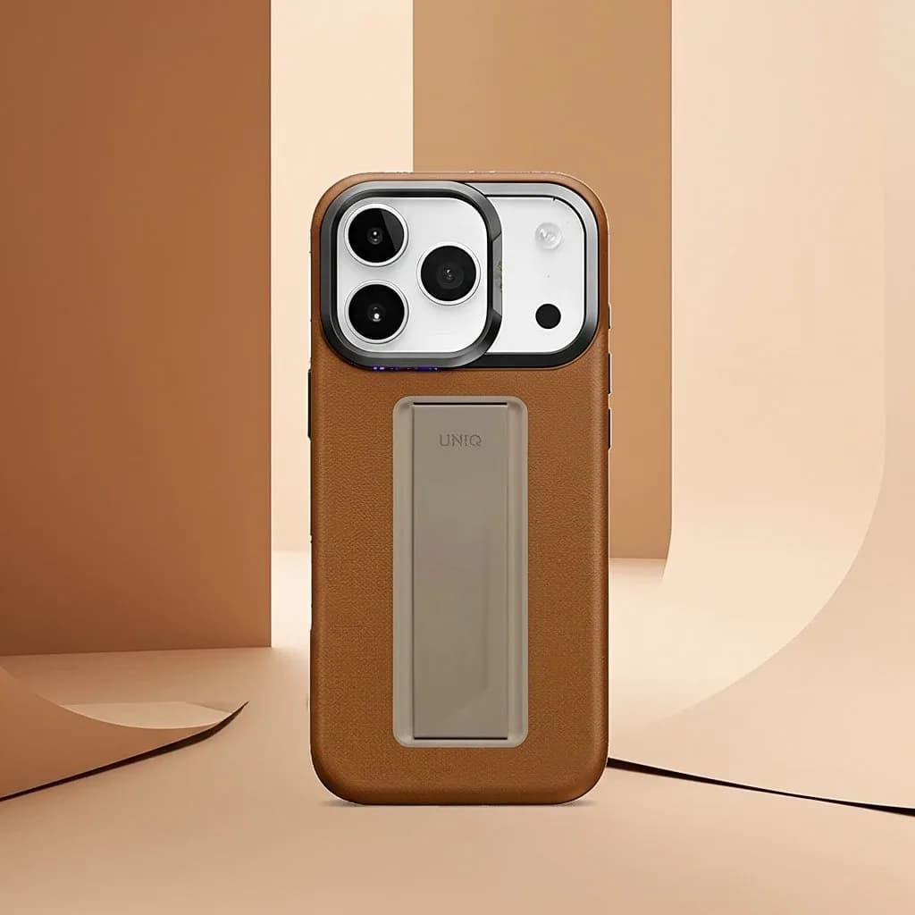 كڤر UNIQ Hybrid Heldro Pro MagClick مع حامل كاميرا لجهاز iPhone 17 Pro | Caramel - صورة 6