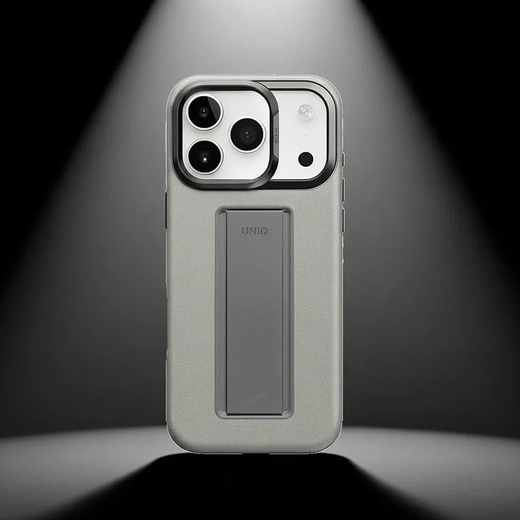 UNIQ Hybrid Heldro Pro MagClick Case with Camera Stand for iPhone 17 Pro max | Caly - Image 6