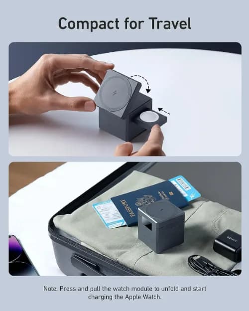 شاحن مكعب 3 في 1 يدعم MagSafe من Anker - صورة 7