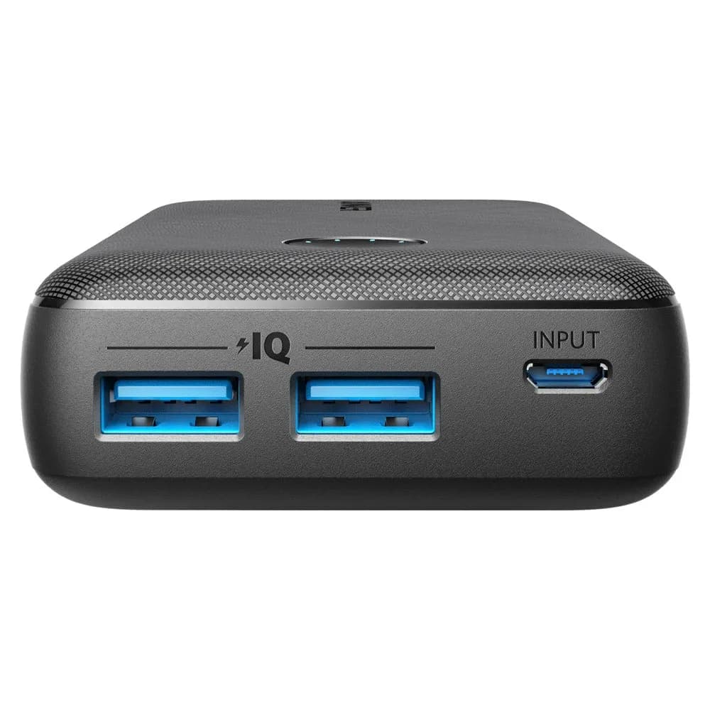 بطارية شحن Power Core Select من أنكر  سعة 10000 مللي أمبير شحن سريع بمنفذي USB-A مزدوجين بقدرة 12 واط | أسود - صورة 7