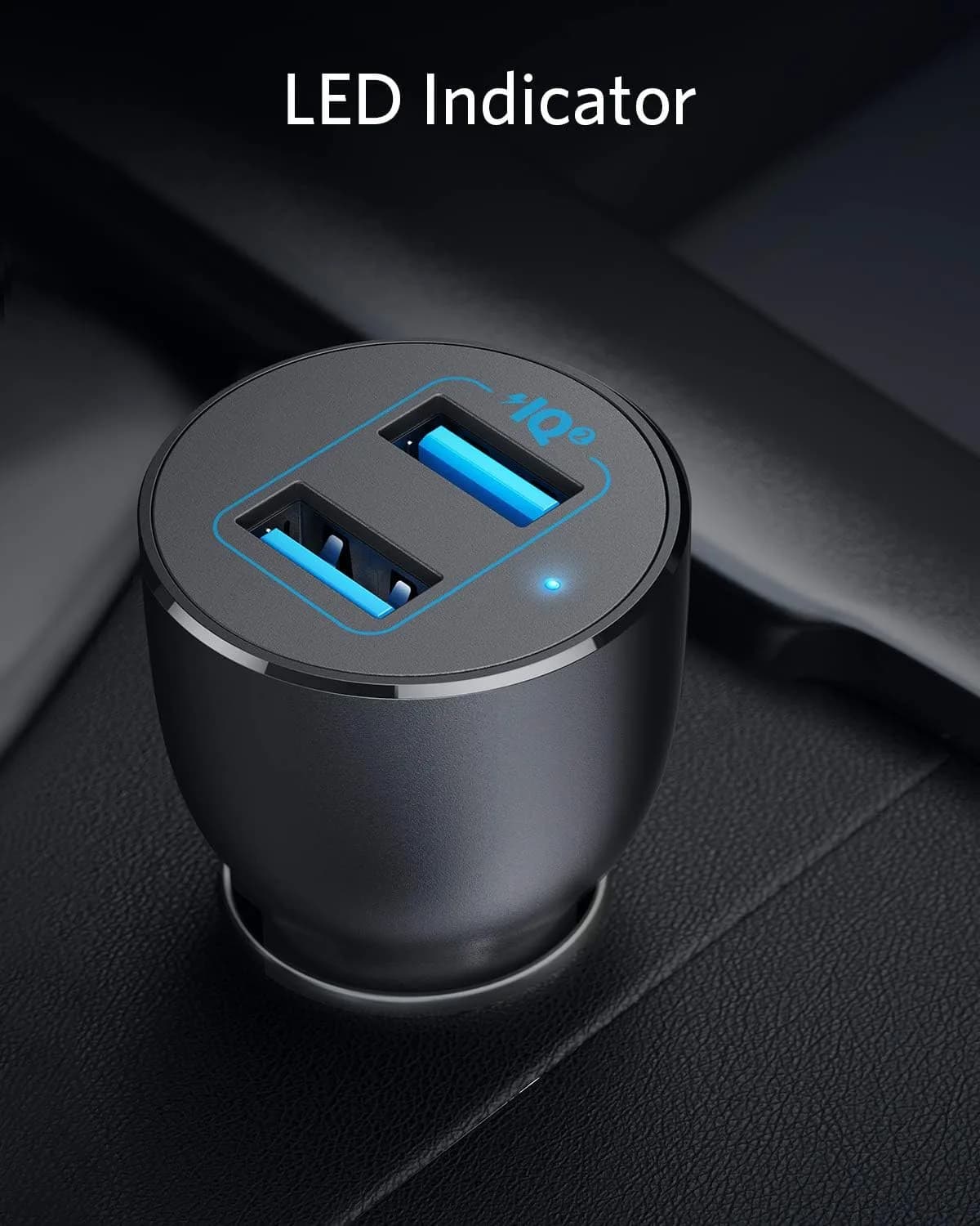 شاحن سيارة PowerDrive III Alloy بقوة 36 واط مع منفذان  USB-A Ports من Anker - صورة 7