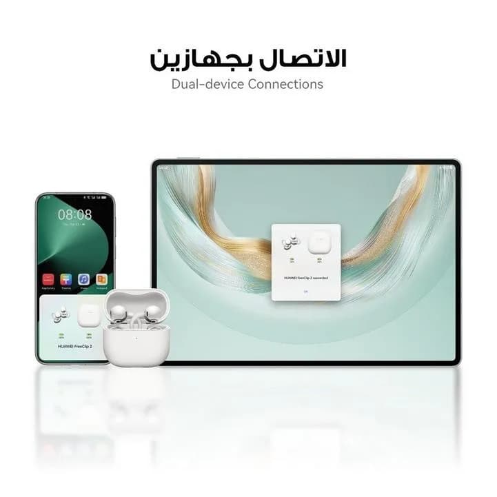 سماعة Huawei FreeClip 2 اللاسلكية | لون أسود - صورة 8