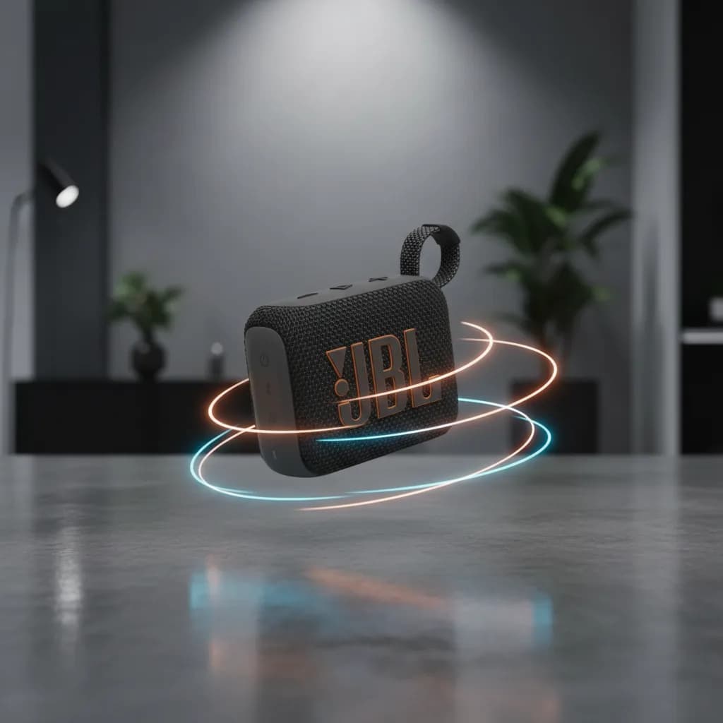 JBL Go 4 Ultra-portable Waterproof Wireless Speaker | Black - Image 8