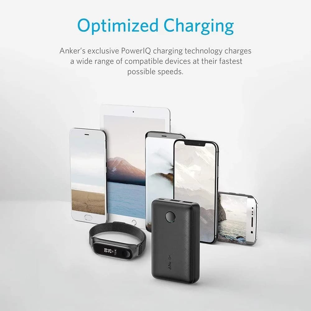 بطارية شحن Power Core Select من أنكر  سعة 10000 مللي أمبير شحن سريع بمنفذي USB-A مزدوجين بقدرة 12 واط | أسود - صورة 9