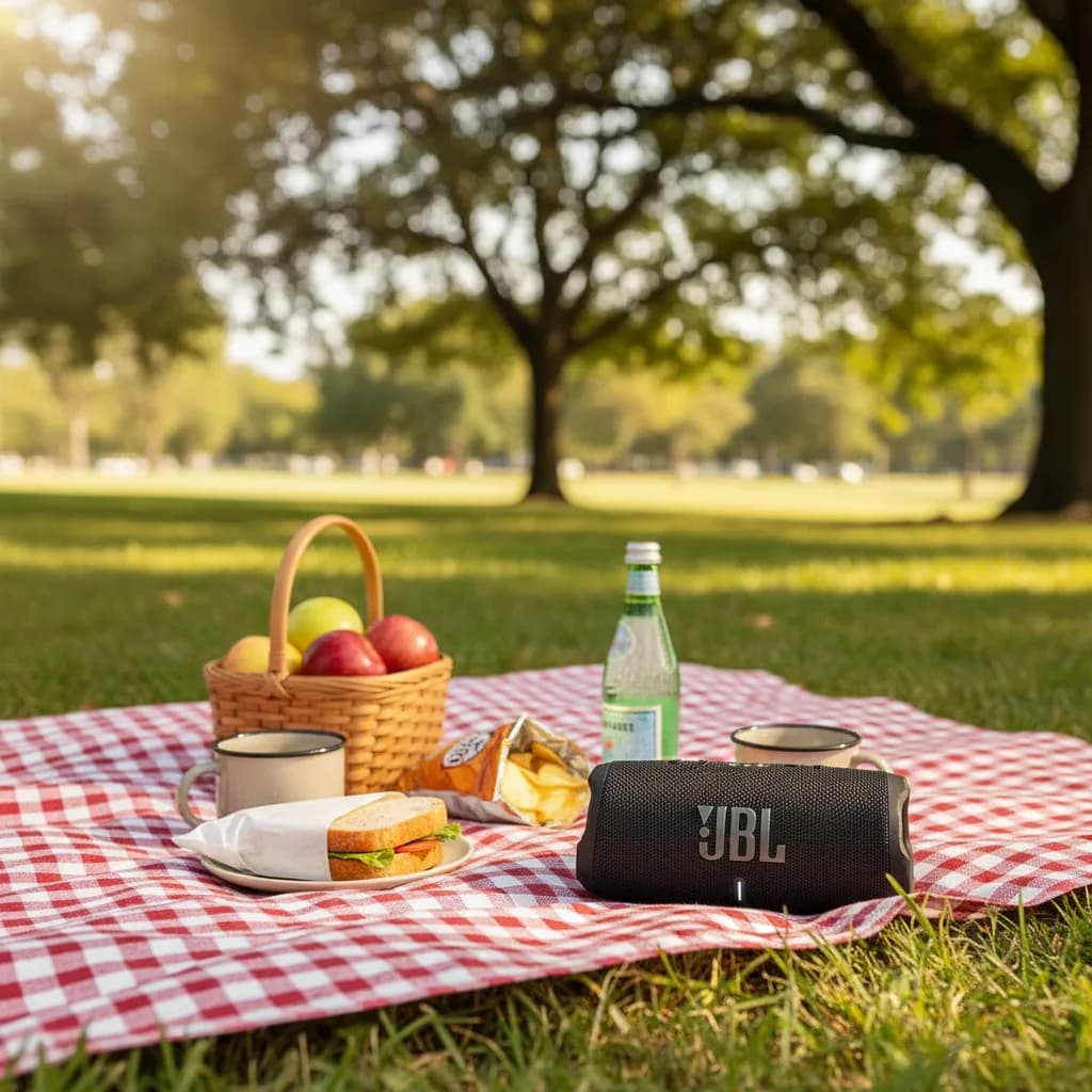 JBL Charge 5 Portable Bluetooth Speaker With Wifi | Black - Image 9