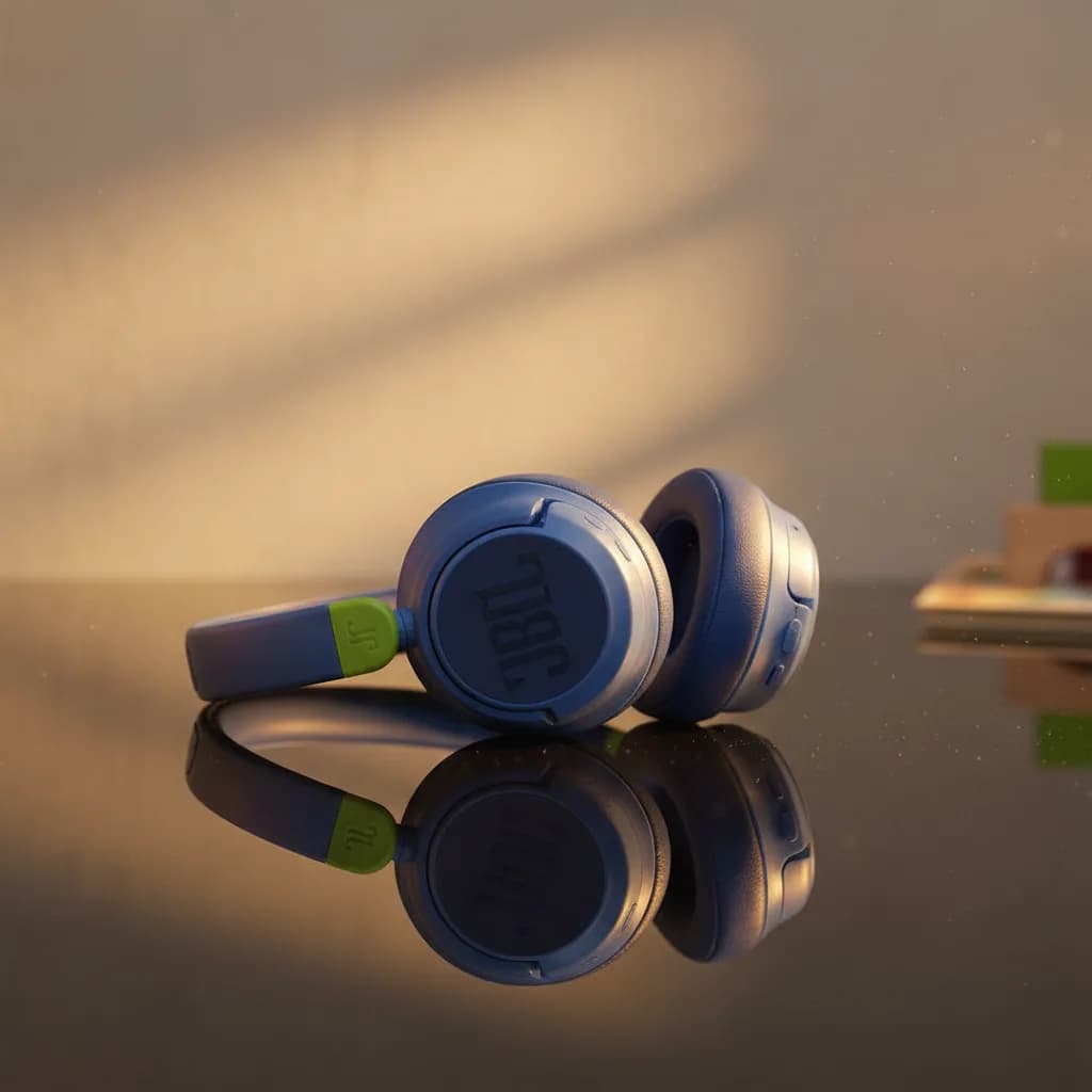 سماعة رأس بلوتوث JR460NC عازلة للضوضاء من JBL | أزرق - صورة 9
