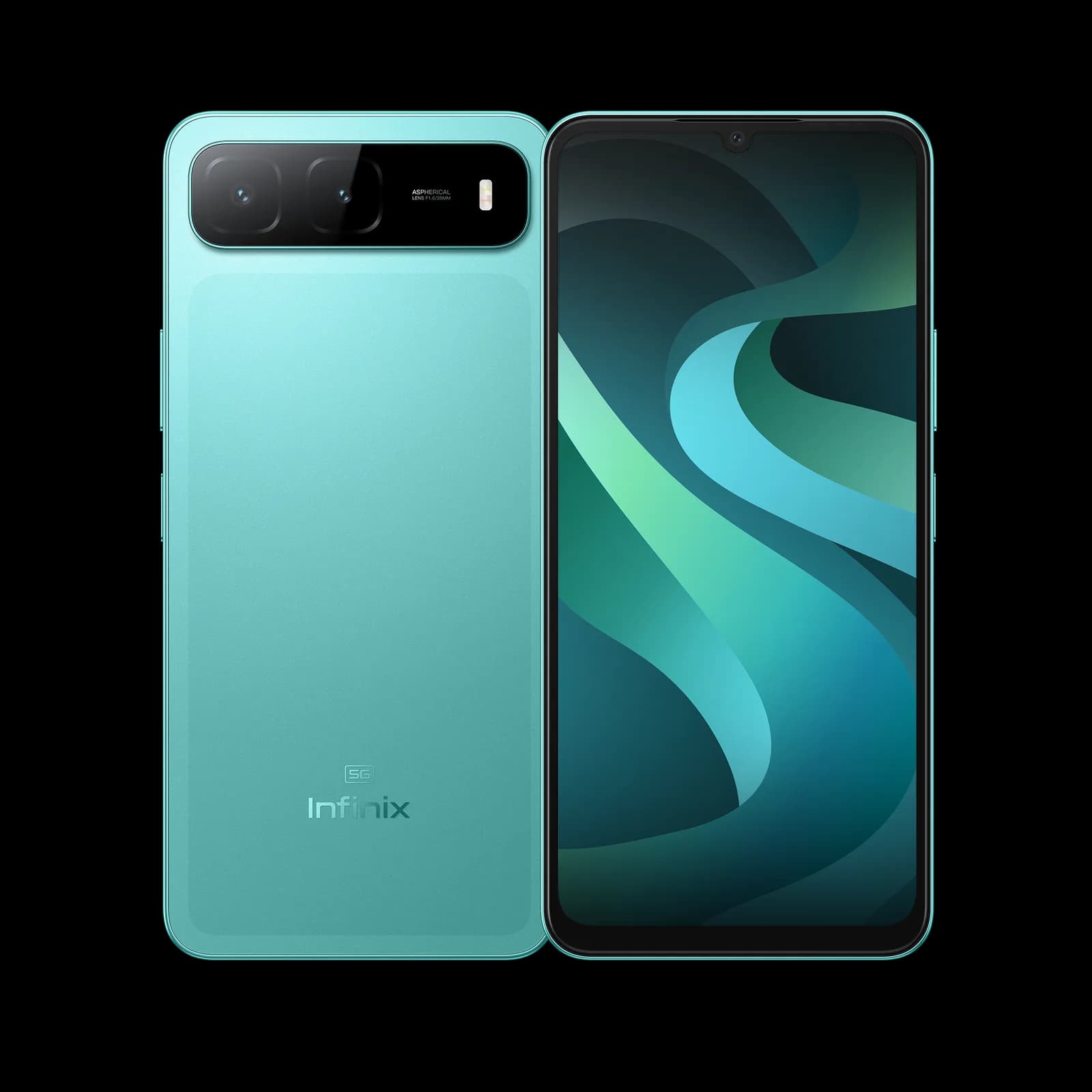 Infinix Hot 60i 5G - 6.75" 120Hz Smooth Display - 128GB Storage, 4GB RAM + 4GB Extended - 6000mAh Battery - 50MP Camera - IP64 | Monsoon Green