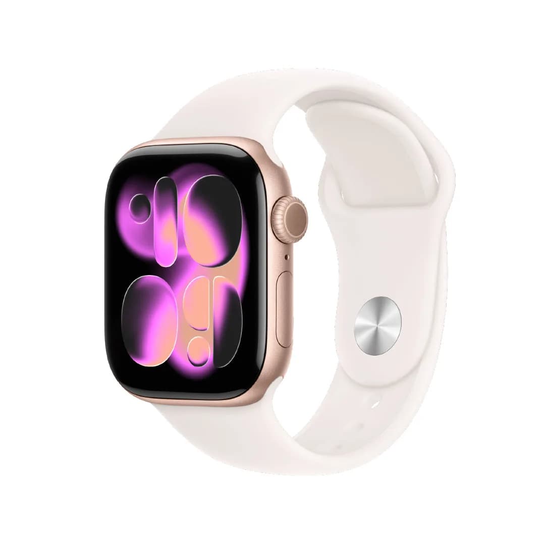 Apple Watch Series 11 - GPS - 42mm - Rose Gold Aluminium Case with Light Blush Sport Band - S/M