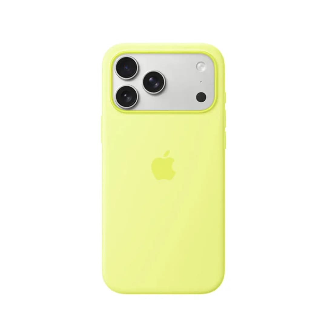 Apple iPhone 17 Pro Silicone Case with MagSafe | Neon Yellow