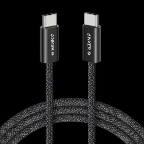 Zolo كيبل USB-C إلى USB-C من أنكر بقدرة 240 واط 0.9 متر| أسود