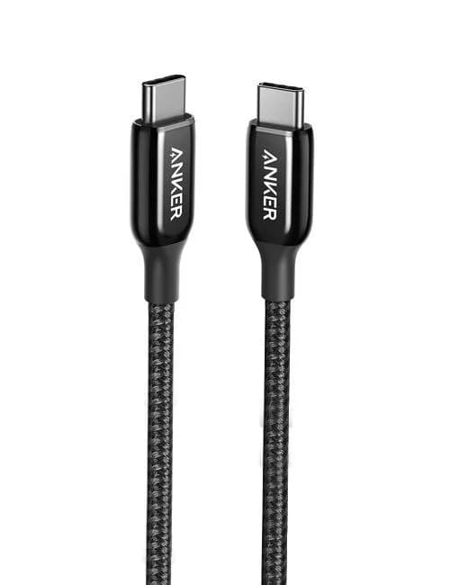 كيبل أنكر من PowerLine USB-C إلى USB-C (0.9 متر / 3 أقدام) | أسود