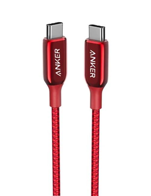 Anker PowerLine + III USB-C to USB-C (0.9m/3ft) -Red | A8862H91