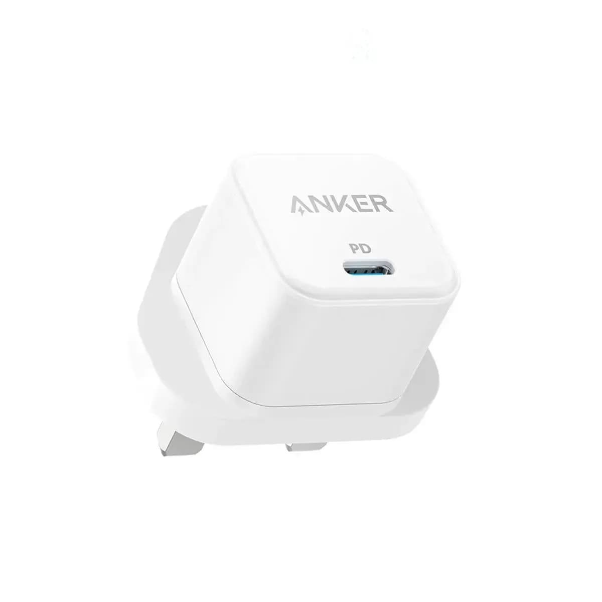 شاحن حائط أنكر PowerPort III PD بمنفذ USB-C، قدرة 20 واط | أبيض
