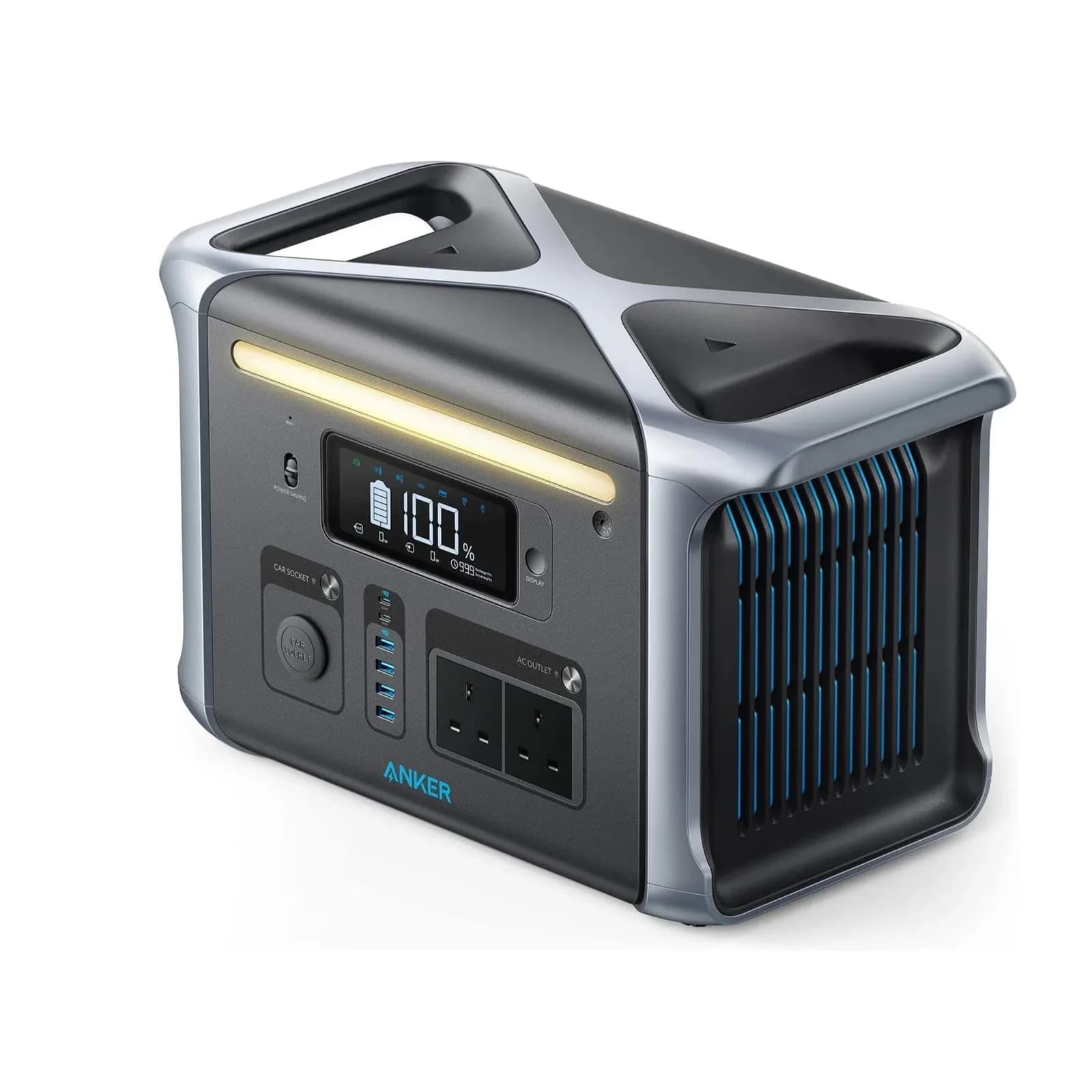 محطة طاقة محمولة SOLIX F1500 بقوة 1536 واط / ساعة و 1800 واط من Anker