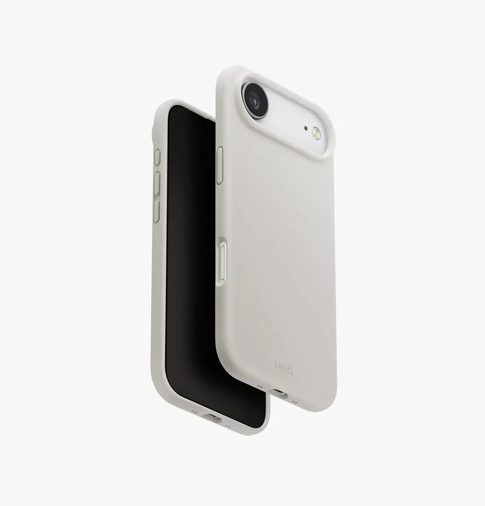 Uniq Hybrid Lino MagSafe Case for iPhone Air | Mist Gray